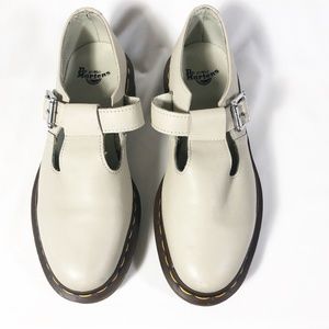 Dr. Martens Polley Mary Jane Shoes flat Ivory